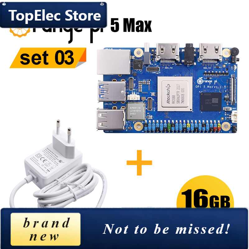 TopElec OrangePi 5 Max 16GB Wi - Orange Pi 5 Max Rk3588 评论和价格